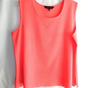 Ming Wang Vibrant Coral Knit Tank Top in  Size 1X